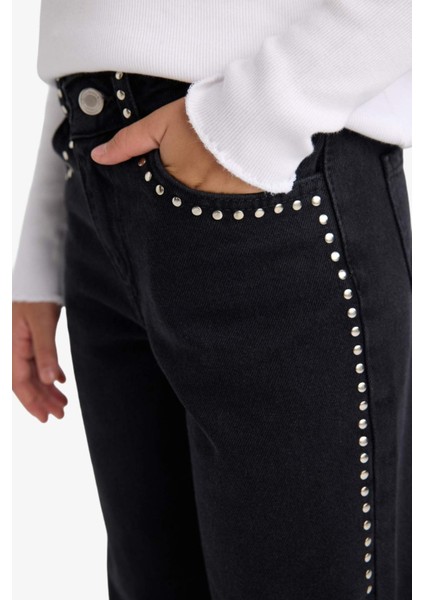 Kız Çocuk Wide Leg Geniş Paça Jean Pantolon F8626A825AU