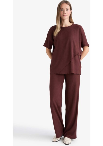 Straight Fit Düz Paça Bürümcük Pantolon C0200AX25AU