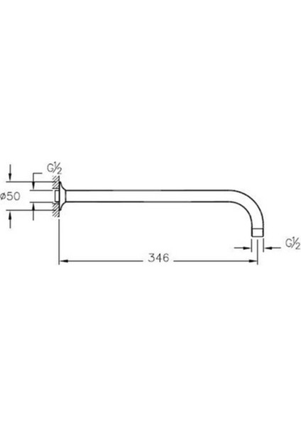 Uzun Duvara Monte Mat Siyah Duş Başlığı Dirseği, Şık ve Dayanıklı Tasarım fiyatları