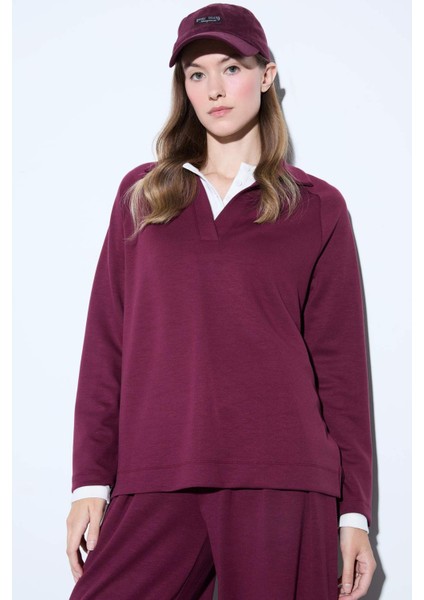 Regular Fit Kayık Yaka Uzun Kollu Tunik F9615AX25AU