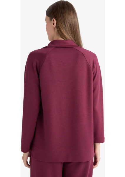 Regular Fit Kayık Yaka Uzun Kollu Tunik F9615AX25AU