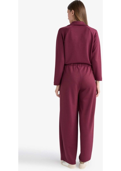 Barrel Fit Düz Paça Pantolon F9575AX25AU