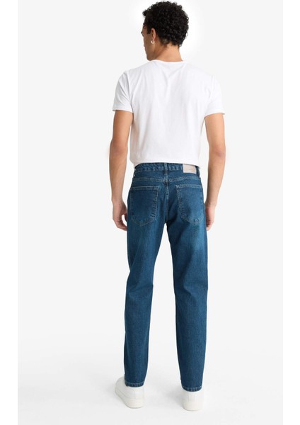 Slim Tapered Fit Dar Kalıp Normal Bel Daralan Paça Jean Pantolon G1307AX25AU