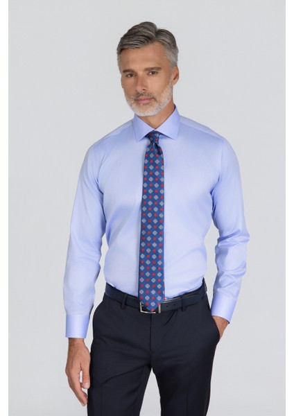 Platinium Regular Fit Mavi Erkek Gömlek PLTG004_D35 fiyatları