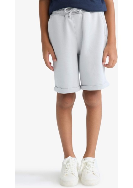 Erkek Çocuk Beli Lastikli Pike Şort G1388A825AU