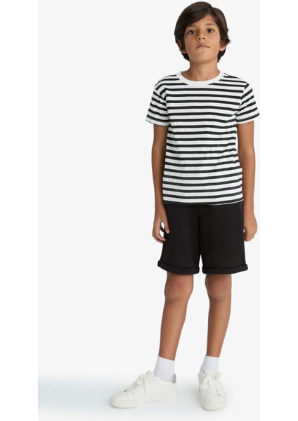Erkek Çocuk Beli Lastikli Pike Şort