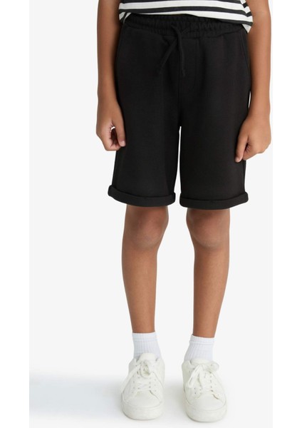 Erkek Çocuk Beli Lastikli Pike Şort