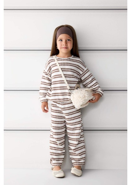 Kız Bebek Wide Leg Geniş Paça Beli Lastikli Pantolon G1379A525AU