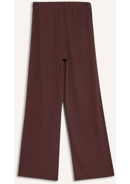 Straight Fit Düz Paça Bürümcük Pantolon