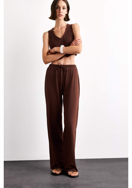 Fitted Düğmeli Yelek F9014AX25SM