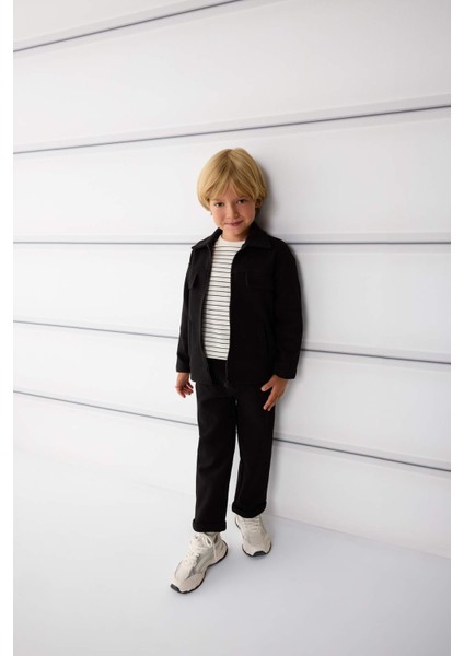 Erkek Bebek Gömlek Yaka Fermuarlı Hırka G1956A525AU