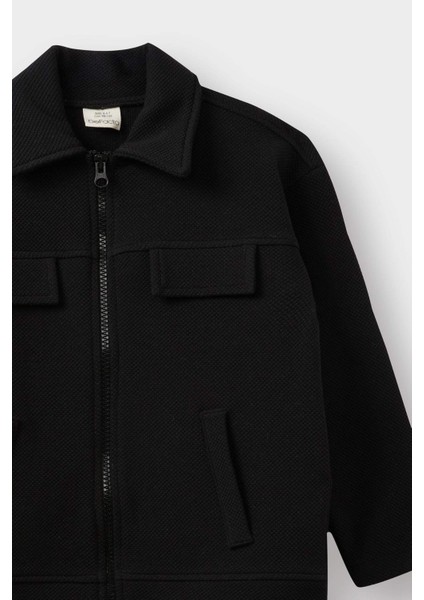 Erkek Bebek Gömlek Yaka Fermuarlı Hırka G1956A525AU