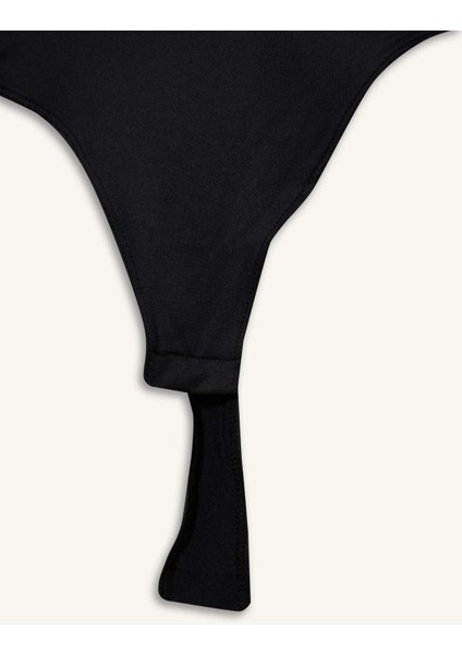 Kare Yaka Uzun Kollu Çıtçıtlı Body G1403AX25AU