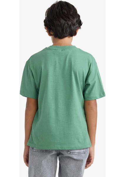 Erkek Çocuk Stumble Guys Bisiklet Yaka Kısa Kollu Tişört F5170A825AU