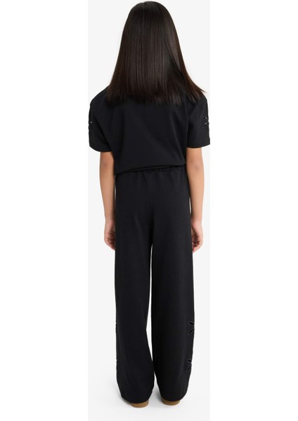 Kız Çocuk Geniş Bol Paça Brode Pantolon G1631A825AU