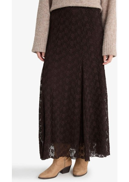 A Kesim Dantel Maxi Etek