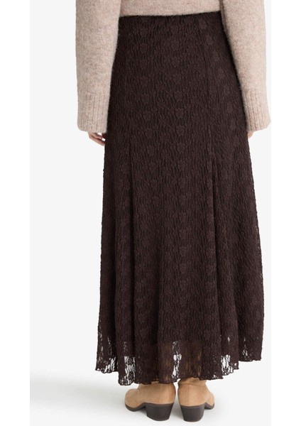 A Kesim Dantel Maxi Etek