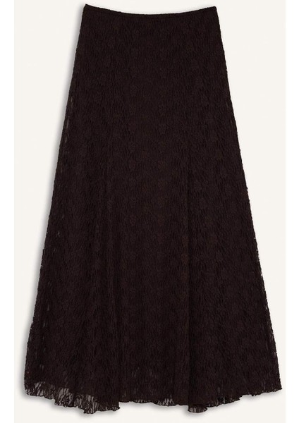 A Kesim Dantel Maxi Etek