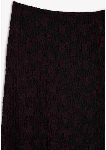 A Kesim Dantel Maxi Etek