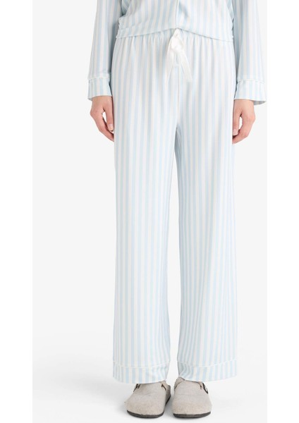 Pijama Takımı Regular Fit Çizgili Uzun Kollu Üst Uzun Alt-Fall in Love G2395AX25AU