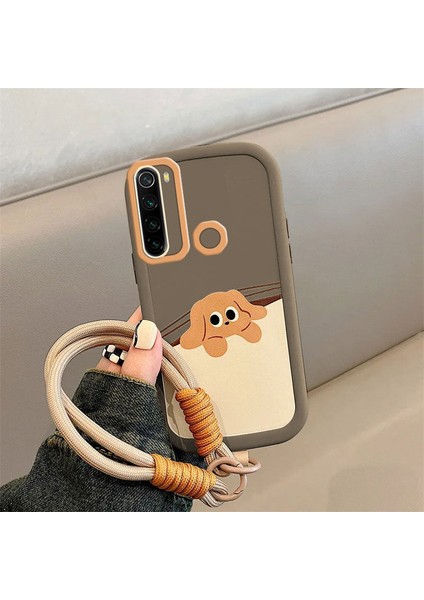 Xiaomi Redmi Note 8 Uyumlu Kılıf Zebana El Bilekli Cat And Puppy Silikon Kılıf Açık Kahverengi indirimleri