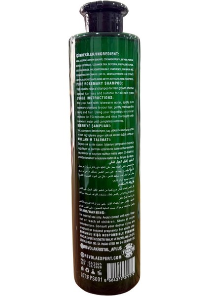 Expret Biberiye Içerikli Paraben Tuz Silikon Içermeyen Vegan Şampuan 500 ml modelleri