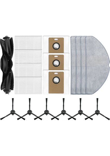 Topo RV30 Max /RV30 Max Plus /RV20 Max /RV20 Max Plus Plus Plus Ana Sindi Fırch Filtreleri Mop Kumaş Tuz Torbaları Için 18PCS (Yurt Dışından) fiyatları