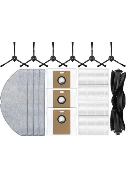 Topo RV30 Max /RV30 Max Plus /RV20 Max /RV20 Max Plus Plus Plus Ana Sindi Fırch Filtreleri Mop Kumaş Tuz Torbaları Için 18PCS (Yurt Dışından) modelleri