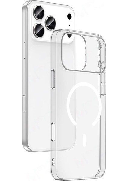 iPhone 17 Pro Max Uyumlu Şeffaf Magsafe Kılıf Sararmayan Sert Pc Kapak Kamera Çıkıntılı