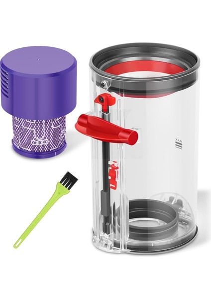 Dyson V10 SV12 Hayvan ve Mutlak Vakum Temizleyici Aksesuarları Için Filtre Yedek Parçaları ile Toz Kapı (Yurt Dışından)