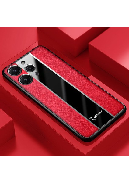 Xiaomi Redmi 12 Uyumlu Kılıf Zebana Premium Deri Kılıf Kırmızı fırsatları