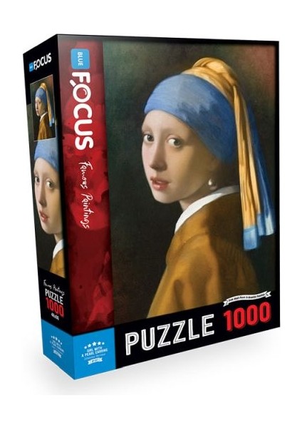 Puzzle Inci Küpeli Kız 1000 Parça