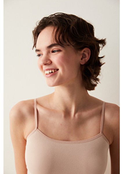 Ten Nu Basic Kadın Atlet Fonksiyonel Esnek Kumaş ve Yumuşak Doku indirimleri