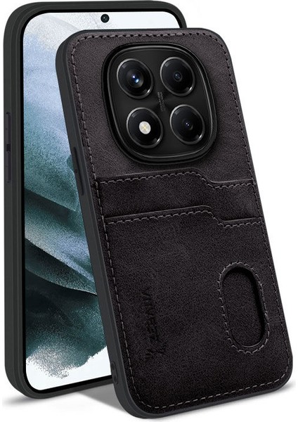 Xiaomi Redmi Note 14 Pro Uyumlu Kılıf Zebana Kartlıklı Lüx Deri Kılıf Siyah fiyatları