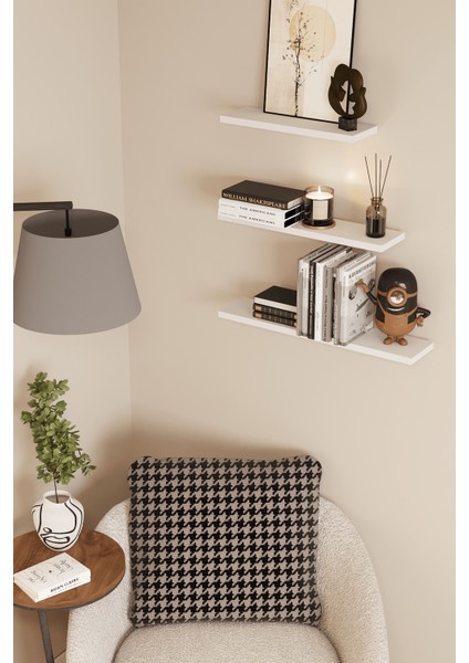 DF05102B 3'lü Dekoratif Raf Duvar Rafı fiyatları