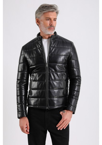 Arnold Erkek Şişme Deri Mont