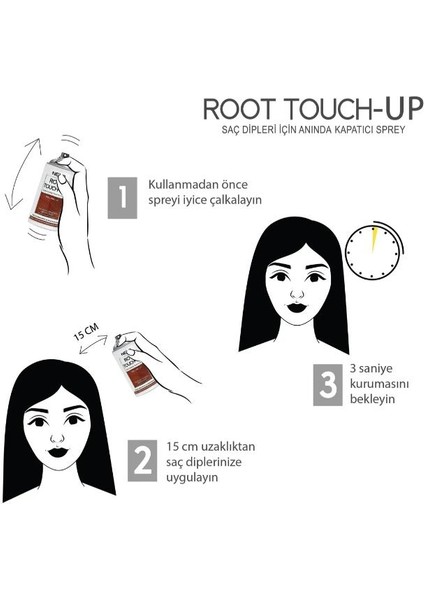 Neva Root Touch Up Saç Kapatıcı Sprey 75 ml Kızıl fırsatları