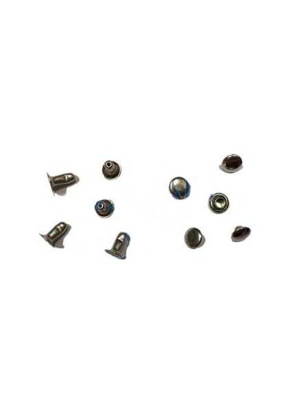 Rivet Perçin - 6mm, Nikel, 1000 Adet