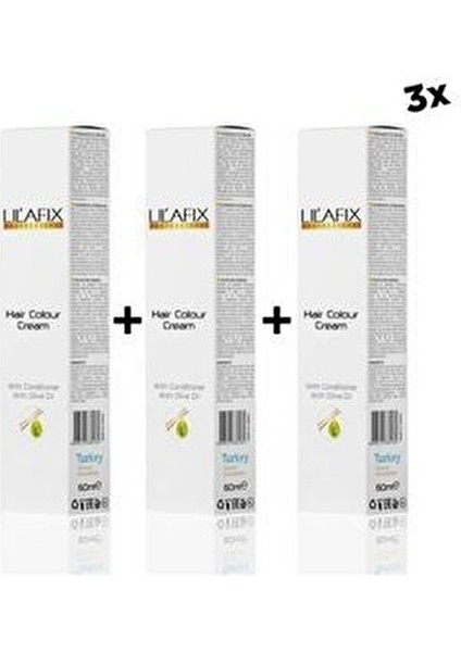 7/0 Kumral 3'lü Krem Tüp Boya 60 Ml.