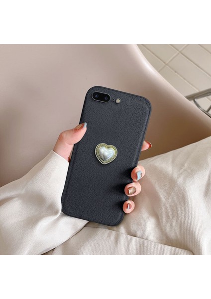 Apple iPhone 8 Plus Uyumlu Kılıf Zebana Velvix Silikon Kılıf Siyah indirimleri