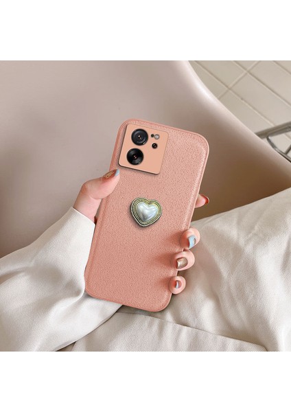 Xiaomi Mi 13T Pro Uyumlu Kılıf Zebana Velvix Silikon Kılıf Rose Gold