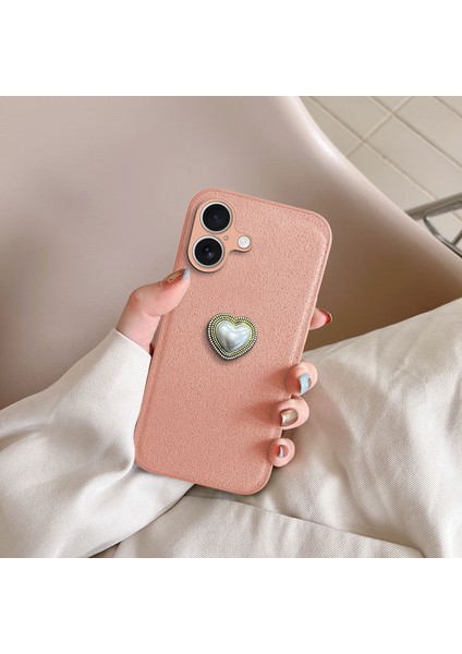 Apple iPhone 16 Uyumlu Kılıf Zebana Velvix Silikon Kılıf Rose Gold