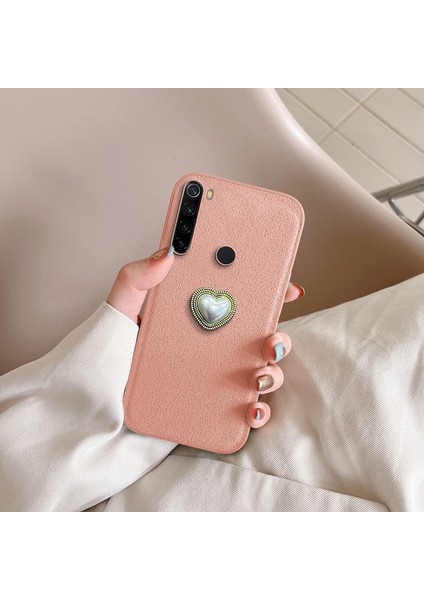 Xiaomi Redmi Note 8 Uyumlu Kılıf Zebana Velvix Silikon Kılıf Rose Gold