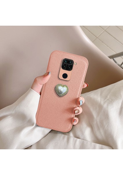 Xiaomi Redmi Note 9 Uyumlu Kılıf Zebana Velvix Silikon Kılıf Rose Gold