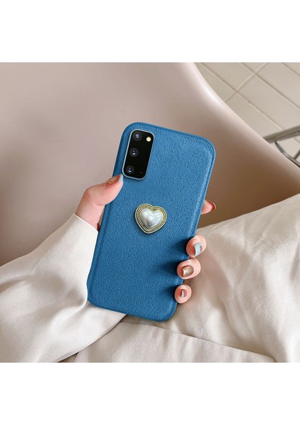 Samsung Galaxy S20 Fe Uyumlu Kılıf Zebana Velvix Silikon Kılıf Açık Mavi indirimleri