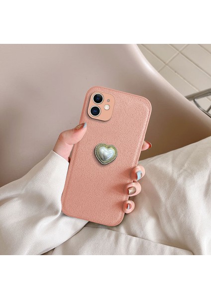 Apple iPhone 12 Uyumlu Kılıf Zebana Velvix Silikon Kılıf Rose Gold