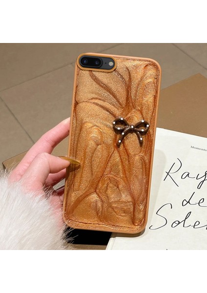 Apple iPhone 6 Plus Uyumlu Kılıf Zebana Fionka Silikon Kılıf Kahverengi