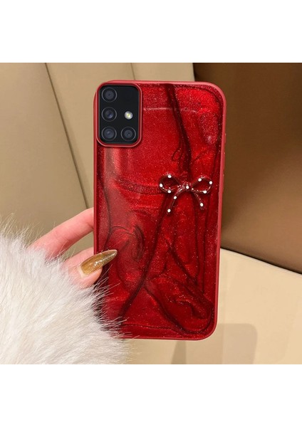 Samsung Galaxy A71 Uyumlu Kılıf Zebana Fionka Silikon Kılıf Kırmızı