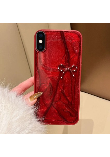 Apple iPhone Xs Max Uyumlu Kılıf Zebana Fionka Silikon Kılıf Kırmızı