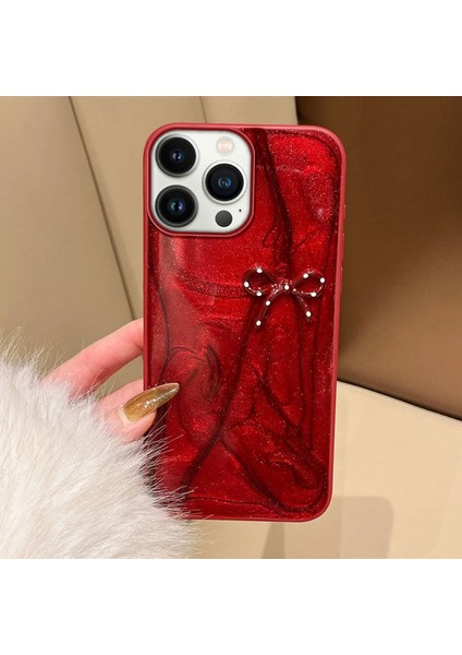 Apple iPhone 13 Pro Max Uyumlu Kılıf Zebana Fionka Silikon Kılıf Kırmızı
